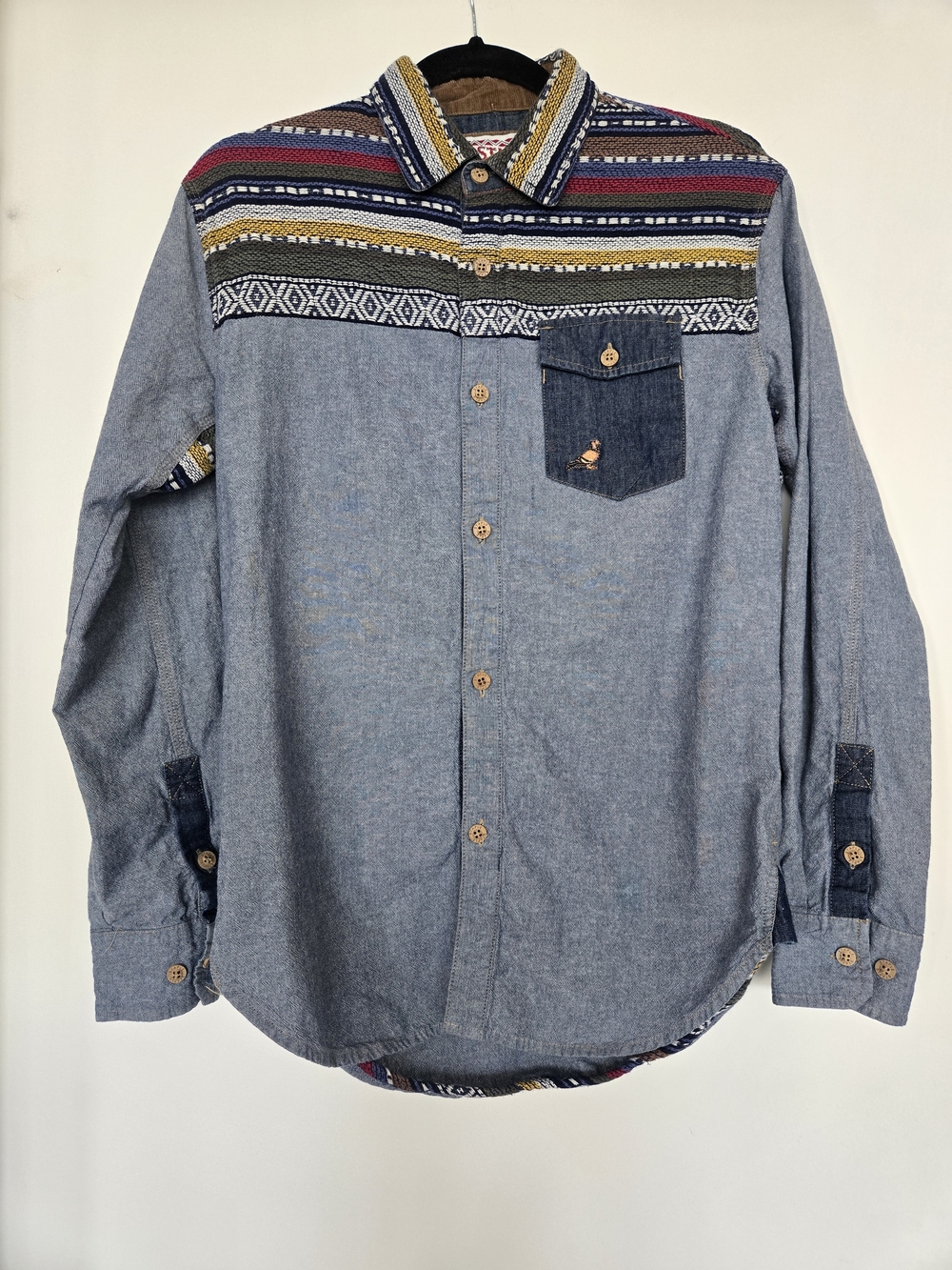 Staple Pigeon Aztec Southwest Denim Shirt
